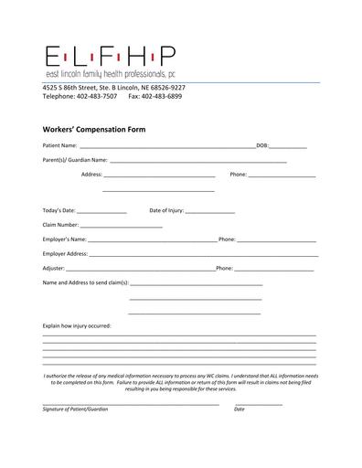 Workers' Comp Form